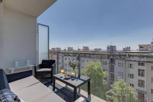 Balkón alebo terasa v ubytovaní JT's Apartments Korunní str.