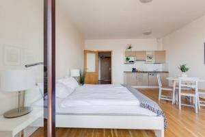Kuchyňa alebo kuchynka v ubytovaní JT's Apartments Korunní str.