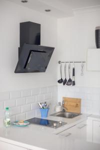 Kuchyňa alebo kuchynka v ubytovaní Rondo ONZ Business Apartment