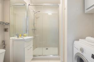 Kúpeľňa v ubytovaní Rondo ONZ Business Apartment