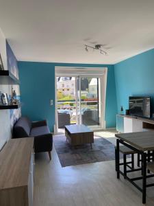 Kuchyň nebo kuchyňský kout v ubytování Appartement Douarnenez, Finistère sud