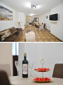 TV a/nebo společenská místnost v ubytování Stone house Dobrota,FREE PRIVATE PARKING