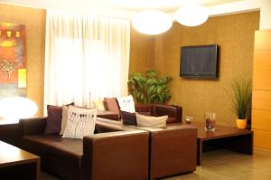 TV a/nebo společenská místnost v ubytování Hotel Fly