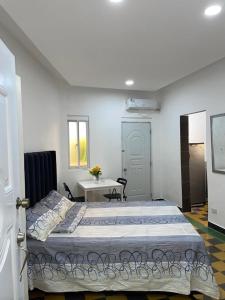 Katil atau katil-katil dalam bilik di APARTA-ESTUDIO EN LA ZONA COLONIAL