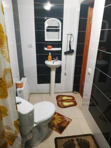 Koupelna v ubytování V Ulyanu