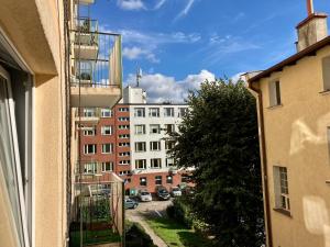 Budynek, w którym mieści się apartament