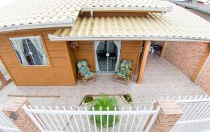 Bygningen som feriehuset ligger i