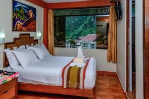 Istumisnurk majutusasutuses Hostal Vista Waynapata 123