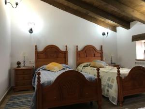 Apartamento rustico en el Valle de Trapaga la Arboleda tesisinde bir odada yatak veya yataklar