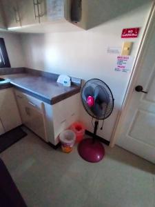 Kuchyň nebo kuchyňský kout v ubytování V.F. Riton Apartelle