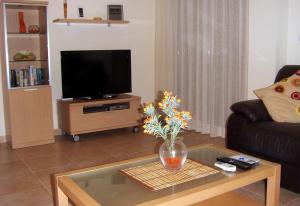 TV a/nebo společenská místnost v ubytování Beachfront San Javier