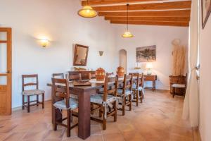 A seating area at Finca Es Castellot Vell