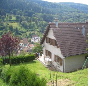 a house on a hill with a view at le gutty - maison de vacances in Natzwiller