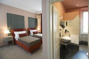Postel nebo postele na pokoji v ubytování Halex room&food