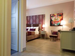 Postel nebo postele na pokoji v ubytování Halex room&food