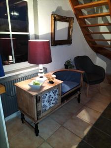 Istumisnurk majutusasutuses Gîte du Cheval Blanc à Houmont
