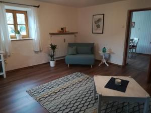 Posezení v ubytování Ferienwohnung Gärtner