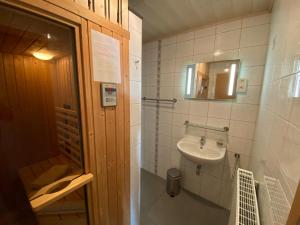 Baðherbergi á Gite du Moulin Iris