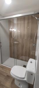 ビリャヌアにあるvilla cocoloのトイレとシャワー付きのバスルーム +20枚の写真