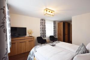 TV a/nebo společenská místnost v ubytování K-Appartements Klösterle