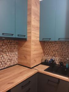 A kitchen or kitchenette at Borovets Forest view (A56)