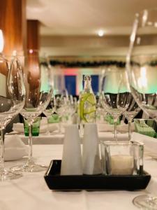 Nápoje v ubytování Hotel Auwirt Zentrum