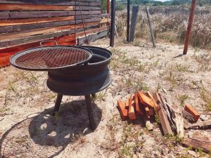 Grillfaciliteterne i feriehuset som gæsterne kan bruge