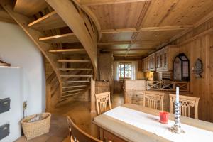 Kuchyň nebo kuchyňský kout v ubytování Chalet mySchlössl