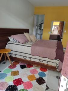 Cama o camas de una habitación en Flor Amarela