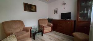 Telewizja i/lub zestaw kina domowego w obiekcie Nad Morzem