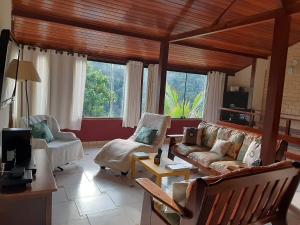 Posezení v ubytování Casa de Campo Teresópolis