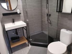 Koupelna v ubytování Wellness Hotel Koliba