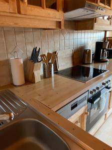 Köök või kööginurk majutusasutuses Appartement Birkheim