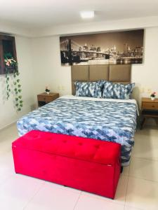 Кровать или кровати в номере Apartamento em Tabatinga