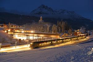 Alpenwellnesshotel St. Veit during the winter