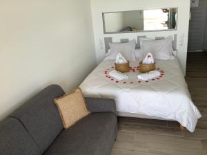 Letto o letti in una camera di Lady laying