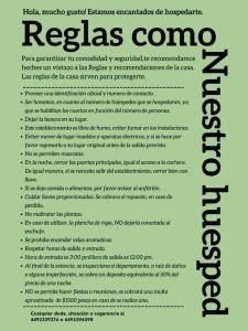 a poster with a list of requias at LOFT en el norte, ideal para estudiantes y familia in Aguascalientes