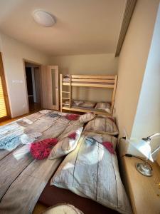a bedroom with two bunk beds in a room at Horský Apartmán Klostermann in Železná Ruda