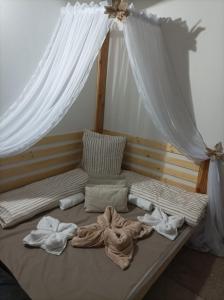 Posteľ alebo postele v izbe v ubytovaní Private Relax Armonia Wellness Apartment
