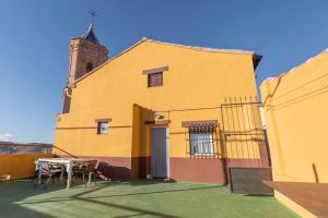 Bygningen som feriehuset ligger i