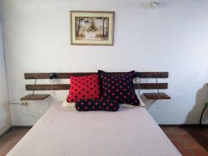 Postel nebo postele na pokoji v ubytování Cabañas UN LUGAR