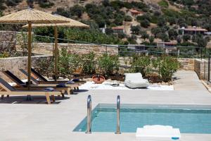 The swimming pool at or close to Villa Zoe , south Crete , Triopetra