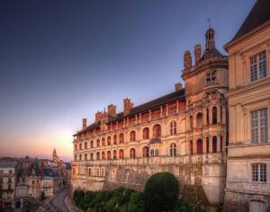 - un grand bâtiment avec vue sur la ville dans l'établissement Appartement au cœur du centre ville de Blois, à Blois