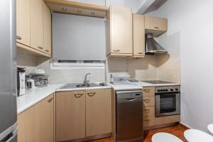A kitchen or kitchenette at Alopece City Apartment - Kolonaki