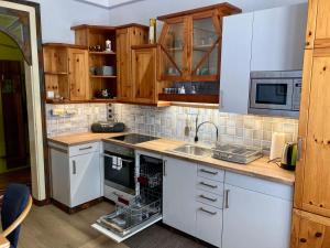 Una cocina o cocineta en Bodega Apartment