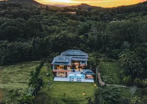 an aerial view of a house in a field at VILLA DIVA STAR in Ko Yao Noi