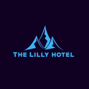 een logo voor het leliehotel met een berg bij Lily adam's peak in Nallathanniya