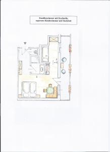 Plan piętra w obiekcie Biobauernhof Wolf-Hof