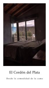 1 dormitorio con cama y ventana con vistas en Estrella del Valle - Mendoza en Mendoza