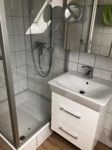 Koupelna v ubytování Appartement Sonnenschein